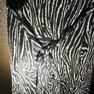 Glamour Black & White Dress. Size 20
